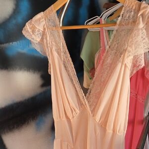 Light Pink Lace Trimmed Nightgown
